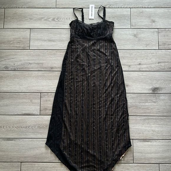 Urban Outfitters Dresses & Skirts - NEW Urban Outfitters black lace asymmetrical maxi dress